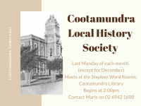 Cootamundra Local History Society Meeting
